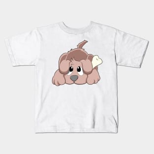 Dog with Bone Kids T-Shirt